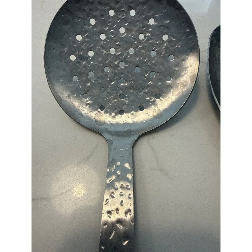 Mad Hungry Stainless Cooking Spoons Red Handles Set of 3